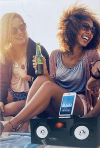 lot 17 image: NEW VIVITAR WIRELESS BLUETOOTH BOOMBOX SPEAKERS WITH LED LIGHT DISPLAY, BLACK