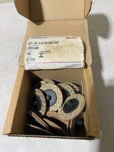 lot 30 image: 2 Cotton Fiber Discs - In Quantity & Condition As Shown