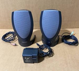 lot 40 image: Lot of 2 - 8 12 HarmanKardon Speakers, Black - In Condition As Shown