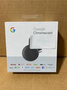 lot 62 image: Google Chromecast 3rd Generation in Charcoal Black, Model#NC2-6A5 - In Condition As Shown