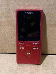 lot 65 image: Sony Model#NW-E394 8GB Walkman MP3 Player, Red - In Condition As Shown