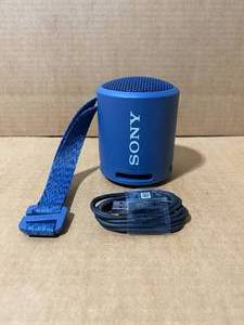 lot 68 image: Sony Extra Bass Portable Wireless Speaker with USB-C Charge Cable in Blue, Model#SRS-XB13 - In Condition As Shown