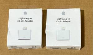 lot 73 image: Lot of 2 - New in Package - Apple Lightning to 30-Pin Adapter - In Condition As Shown