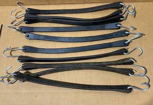 lot 125 image: Lot of 10 - 23 Bungie Strapes, Black - In Condition As Shown