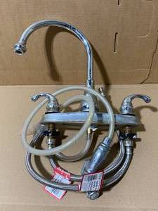 lot 144 image: Price Pfister Double Handle Faucet - In Condition As Shown