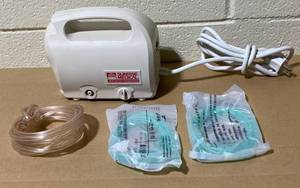 lot 170 image: Sunrise Medical 2655 Series Compressor Nebulizer with (1) Clear & (1) Green Hose, Model#2655D - In Condition As Shown