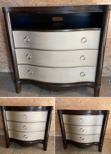 lot 232 image: Lot of 3 - Media Chest 40 x 18 x 42 & Night Stands 29 x 17 x 30 (Made In Vietnam) - In Condition & Quantity As Shown