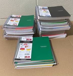 lot 234 image: Lot of 23 - New Subject Notebooks 1-5 (College & Wide Ruled Paper) - In Quantity & Condition As Shown