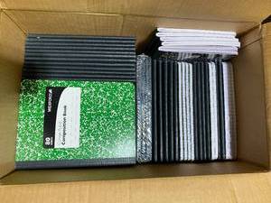 lot 235 image: Box of - New College & Wide Ruled Composition Book 80 Sheets Ea. - In Quantity & Condition As Shown