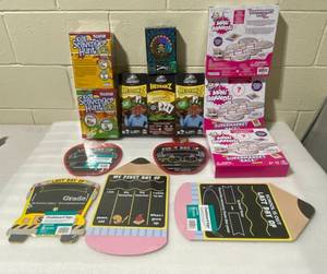 lot 244 image: Lot of 14 - New Games & Chalkboard Signs - In Quantity & Condition As Shown