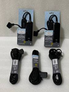 lot 262 image: Lot Of 2 - New 4-Ft. Indoor Power Strip & 9-Ft. Indoor Extension Cord - As Shown