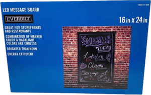lot 272 image: New In Box - EverBilt Led Message Board, 16 x 24 - In Condition As Shown