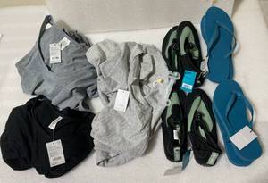 lot 273 image: Lot Of 7 - New Clothing & Shoe Lot - In Condition As Shown