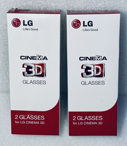 lot 292 image: Lot of 2 - LG Cinema 3D Glasses AG-F310(X2).Bundle - 4 Pairs Total