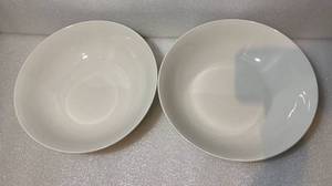 lot 297 image: Lot of 2 - Certified International Bianca White All Purpose Bowls - Dishwasher & Microwave Safe - In Condition As Shown