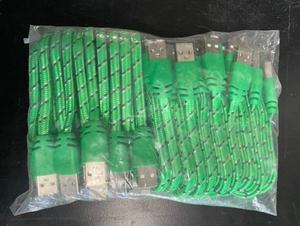 lot 326 image: Lot of 20 - New 3 Green Lightning Cables - As Shown