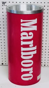 lot 8 image: Vintage Marlboro Tall Red Floor Standing Ashtray