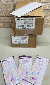 lot 98 image: Two (2) 100 Count Boxes 7 X 4-12 X 1-14 Simplex Gift Box Bases &amp Lids WThree (3) Packs of 8 Tissue Papers for Gift Bags or Boxes