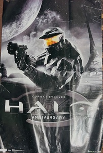 lot 82 image: 2011 HALO ANNIVERSARY COMBAT EVOLVED PROMO POSTER PRINT, Size 24x36