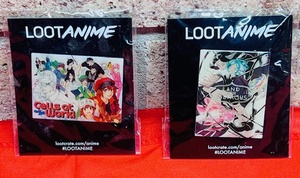 lot 196 image: 2018 Loot Anime Lapel Pins - Cells At Work &amp  Land of the Lustrous
