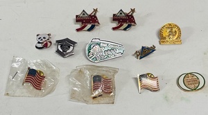 lot 163 image: Lot of Eleven Rare &amp Vintage Lapel Pins&nbsp