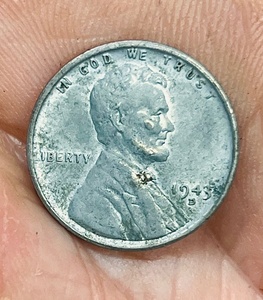 lot 133 image: RARE 1943 Lincoln Steel Wheat Penny W Obverse &amp Reverse Double Die and Tilted Collar Errors