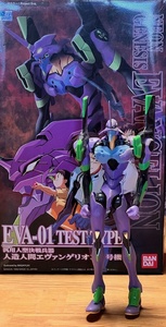 lot 139 image: Ban Dai Neon Genesis Evangelion EVA-1 Test Type Kit - Assembled WAfditional Parts &amp Assessories in Box