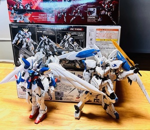 lot 206 image: Two (2) Gundam Figures &amp Three Boxes With Parts &amp Assessories
