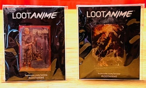 lot 203 image: 2015 &amp&nbsp2018 Loot Anime Lapel Pins - Delicious Dungeon &amp Overlord