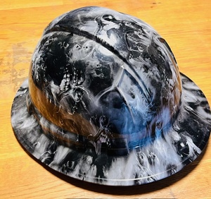 lot 50 image: West Texas Oil Field Hard Hat Art