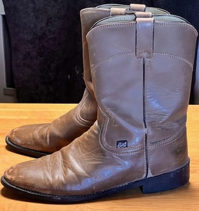 lot 167 image: Size 12 Brown Justin Ropers