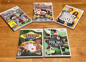 lot 176 image: Lot of Five (5) Wii Games - Instructions Included