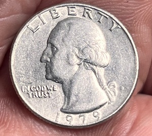 lot 222 image: 1979 Washington Quarter - Filled in D Mint Mark Error
