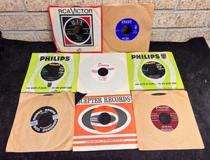 lot 241 image: Eight (8)1950s-60s 45 rpm Records in Jacket - Including&nbspGlen Campbell &amp Music City Fives Wipeout