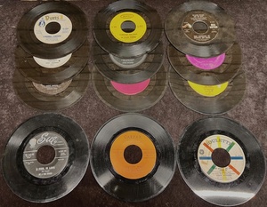 lot 271 image: Twelve (12) 1950s-60s 45 rpm Records in Sleeve - Including Ike &amp Tina Turner, Bobby (Boris) Pickett (Monster Mash, &amp Jimmie Rodgers (The Wreck of the  John B)