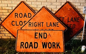lot 237 image: Four (4) Assorted Aluminum HighwayStreet Signs