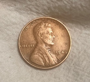 lot 250 image: RARE 1940 Lincoln Wheat Penny W No Mint Mark &amp L Rim Roll Error