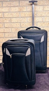 lot 281 image: Two (2) Piece Travelers Edge Roll-Around Luggage Set