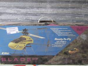 lot 32 image: E- Flite BLADE CP - Helicopter in original box,  has been opened