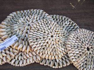 lot 68 image: Sea shell hot pot matts