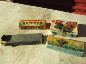 lot 137 image: Magna dominoes, double nine dominoes various other sets