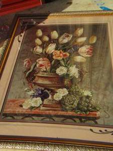 lot 145 image: Floral art painting 2622