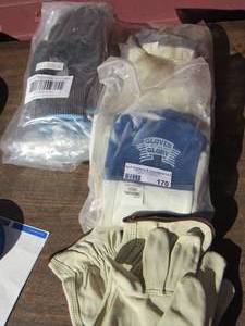 lot 170 image: G-tek black with polyurethane grip work gloves, Kevlar work gloves