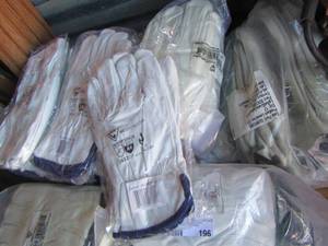 lot 196 image: large lot of new packs of work gloves xl
