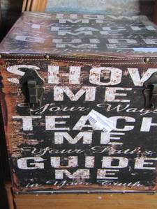 lot 218 image: show me- teach me- guide me storage trunkbox