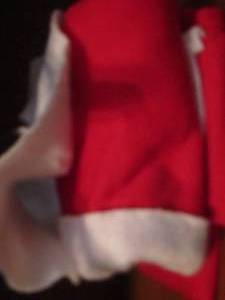 lot 28 image: Handmade large Santa suit, shirt pants only