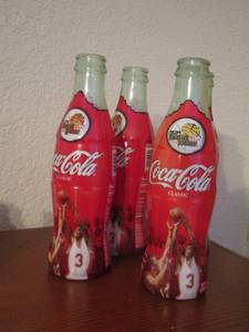 lot 40 image: Final 4  NCAA Coca-Cola bottles in mint condition qty 4