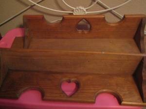 lot 45 image: wooden wall shelves qty 2 size 306