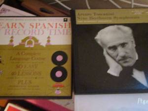 lot 59 image: RECORD LOT - LEARN SPANISH,  POPS FESTIVAL, ARTURO TOSCANINI