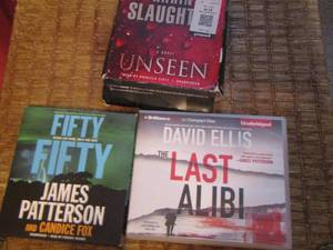 lot 67 image: BOOKS ON TAPE  include- Last alibi - fifty fifty plus